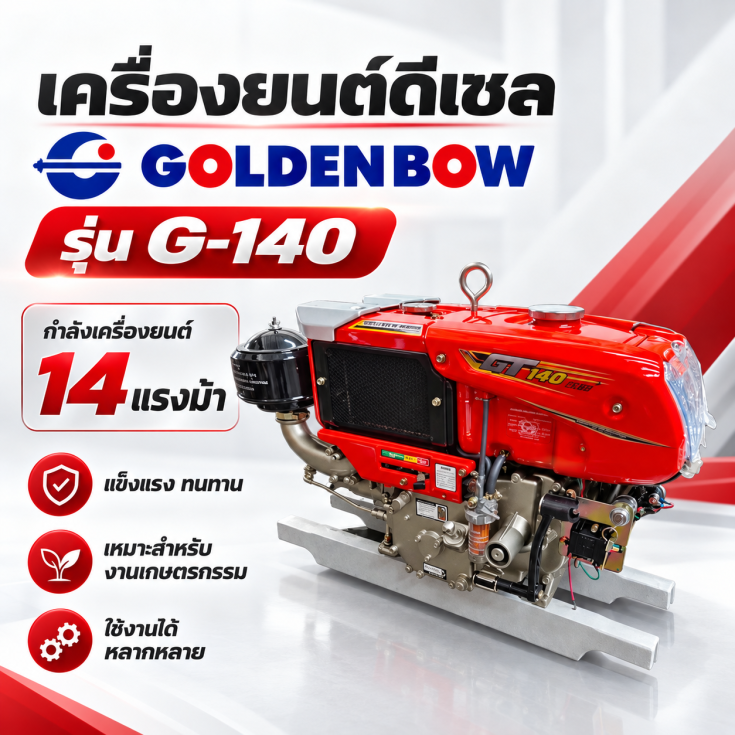เครื่องยนต์ดีเซล GOLDENBOW G140